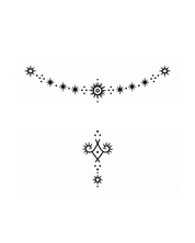 Sajni Navratri Tattoo - necklace style jewellery design