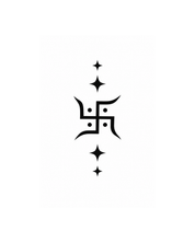 Swastik Navratri Tattoo - auspicious symbol design