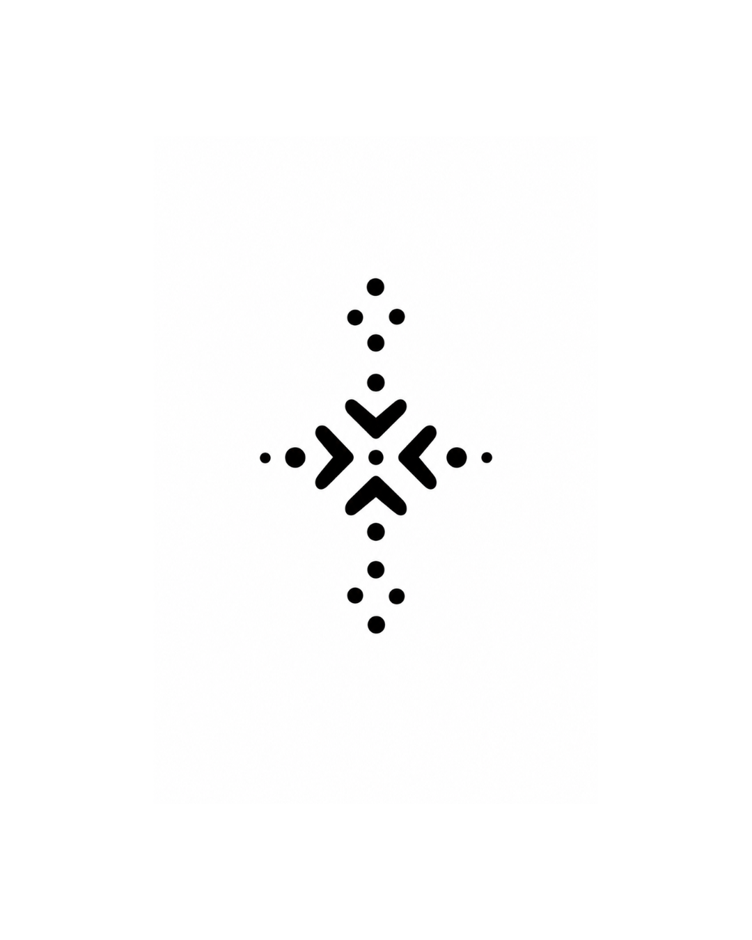 Bindu Navratri Tattoo - dotted minimal design