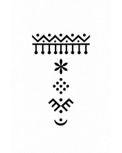 Latkan Navratri Tattoo - hanging tassel jewellery design