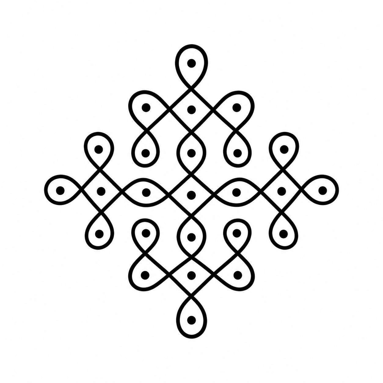 Kolam Navratri Tattoo