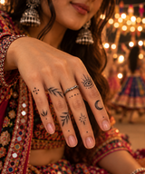 Finger Navratri Tattoos