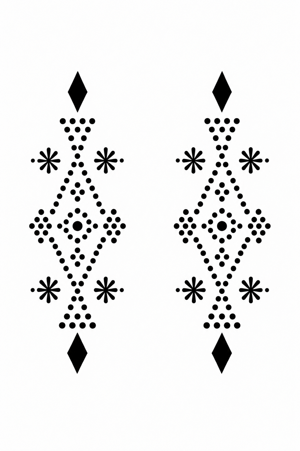 Rangoli Steps Navratri Tattoo