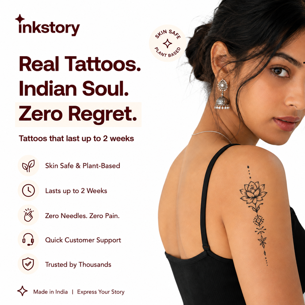 Rangoli Steps Navratri Tattoo