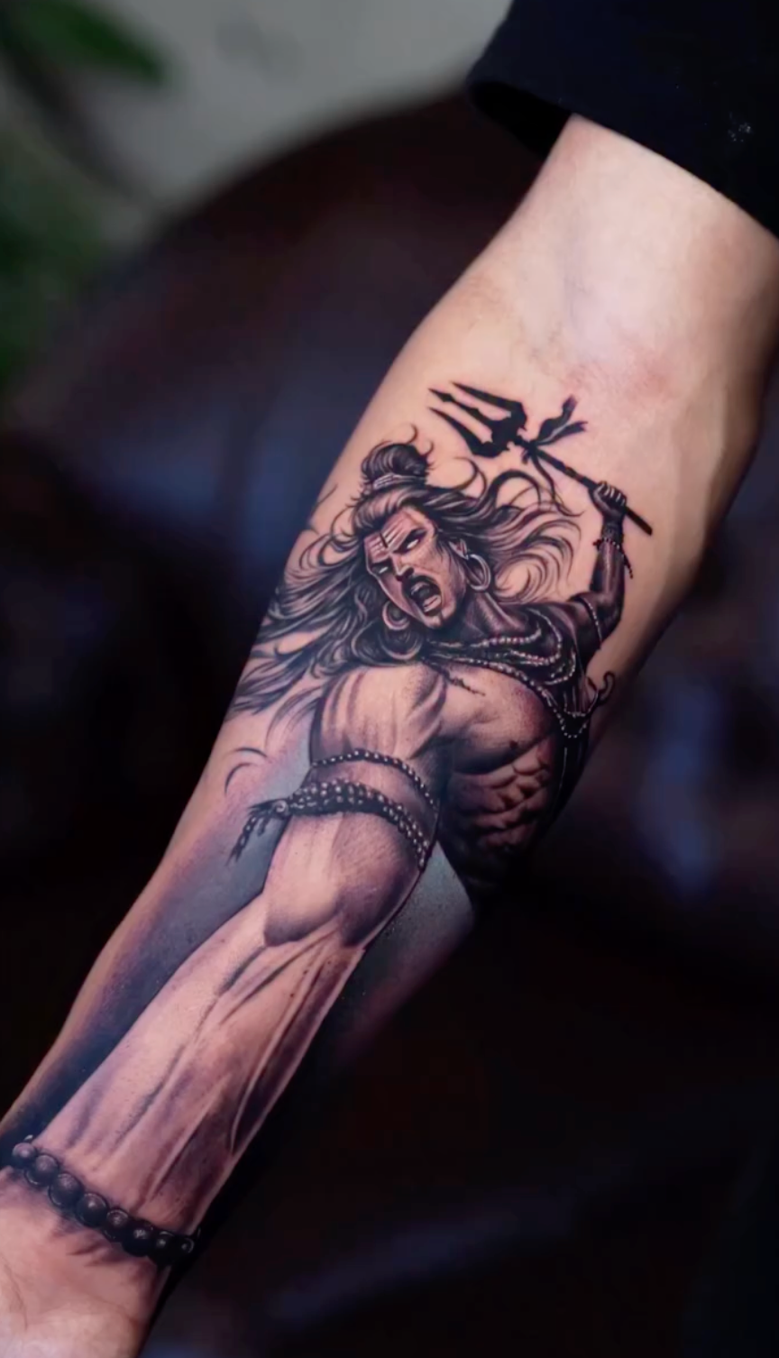 Forearm Lord Shiva Tattoo