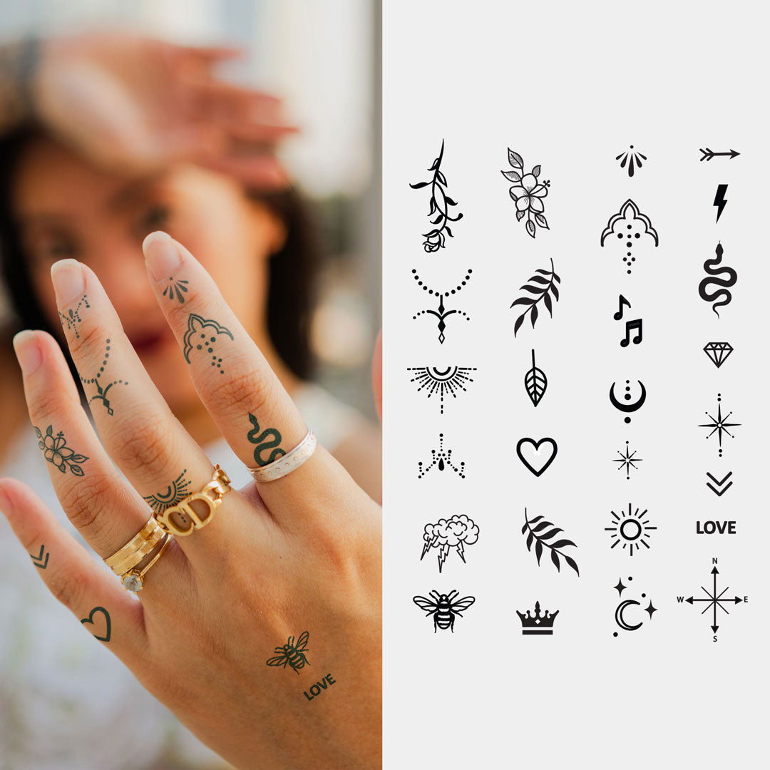 Finger Tattoos ( Pack of 2 )